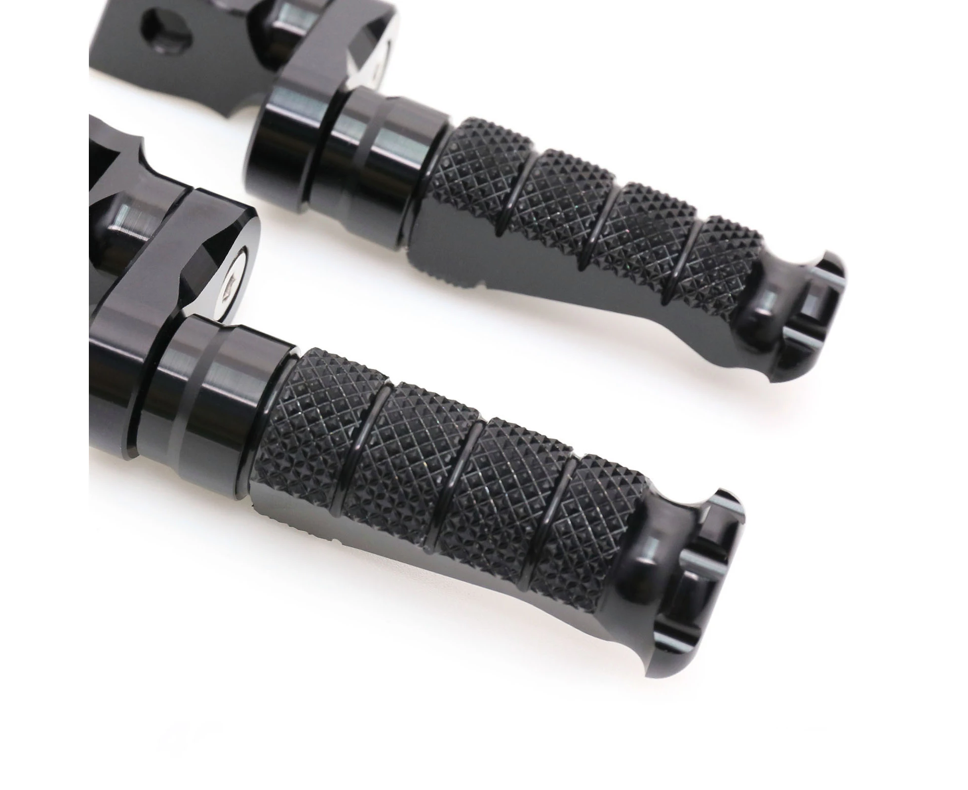 BLACK R-FIGHT Front Foot Pegs 40mm Adjustable For Harley Davidson FXDR 114 18-19