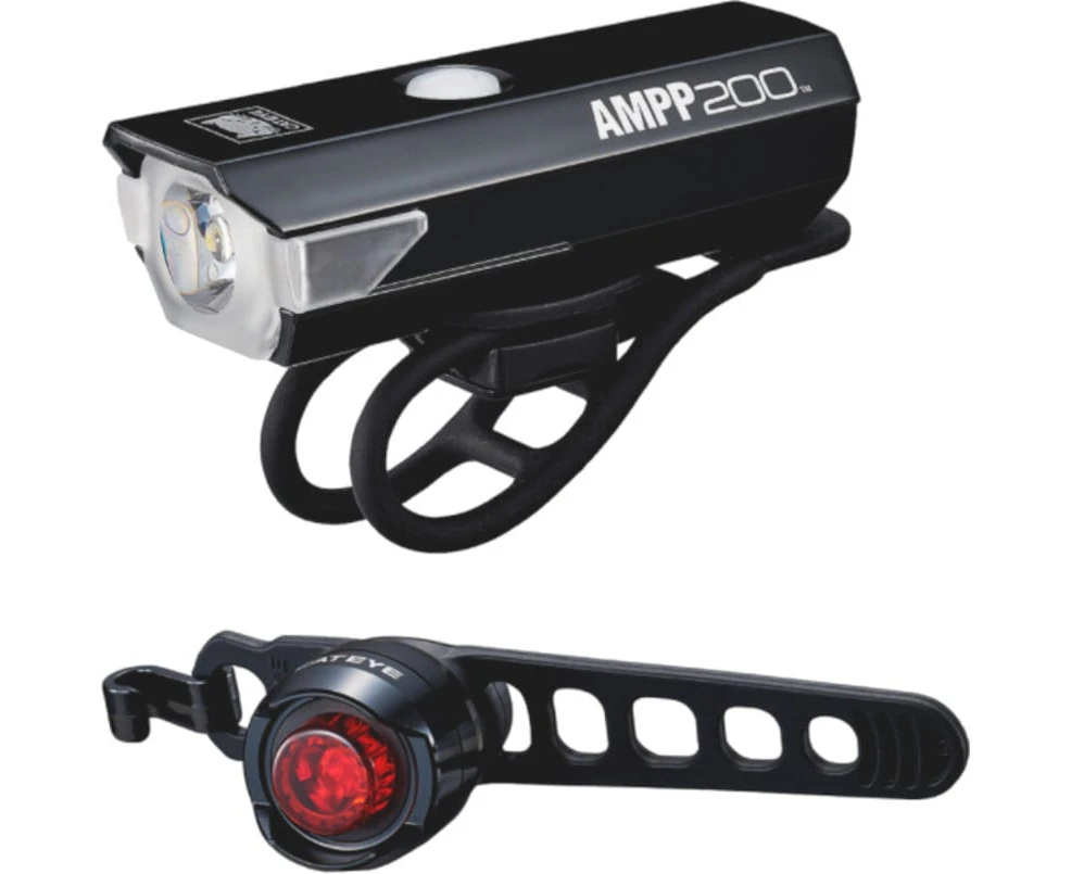 Cateye AMPP200/ORB RC Front and Rear Lightset