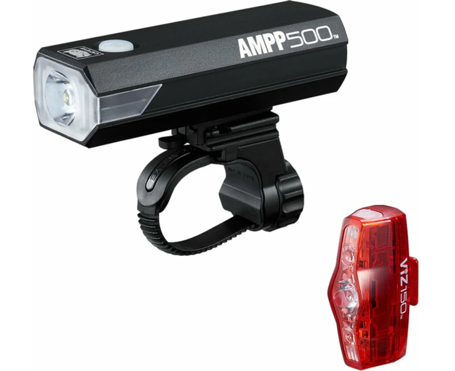 Cateye AMPP500/ViZ150 Front and Rear Lightset