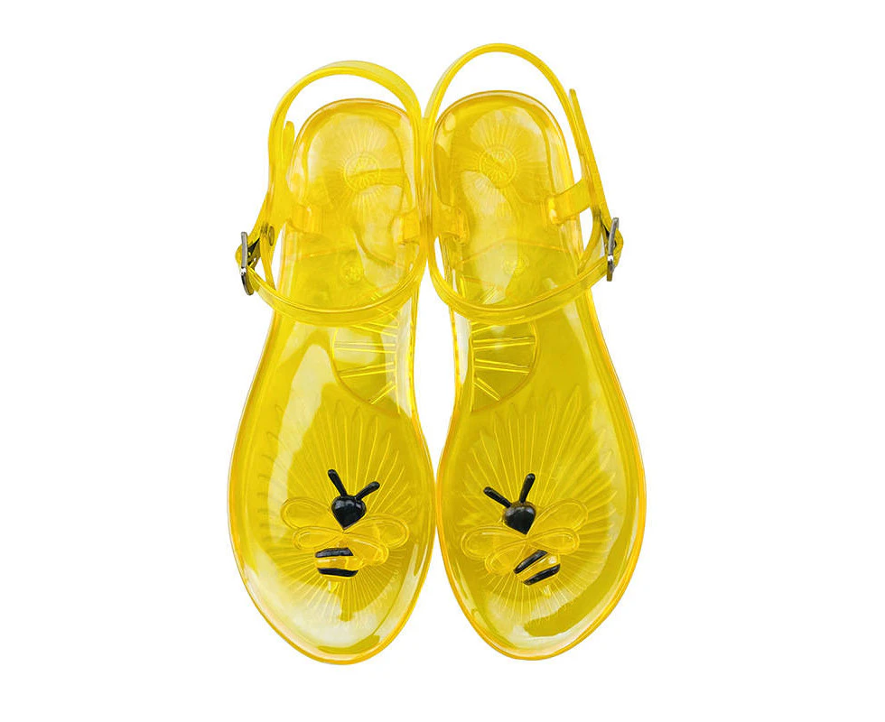 Amoretu Summer Jelly Fruit Sandals Non-Slip Soft Bottom Cute Sandals-YellowBee