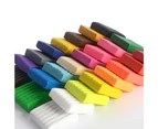 50PCS Clay 50 Colours Malleable Fimo Polymer Modelling Soft Clays Block Art Crafts With Tools