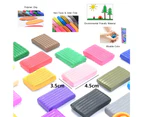 50PCS Clay 50 Colours Malleable Fimo Polymer Modelling Soft Clays Block Art Crafts With Tools