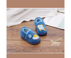 Dadawen Toddler Boys Girls Warm Cute Home Slippers Winter Indoor House Shoes for Kids-SkyBlue