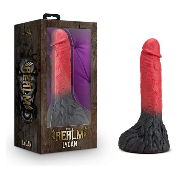 The Realm Lycan Lock On Werewolf Dildo Red  Introducing The Realm Lycan Lock On Werewolf Dildo Red The Ultimate Pleasure Beast For