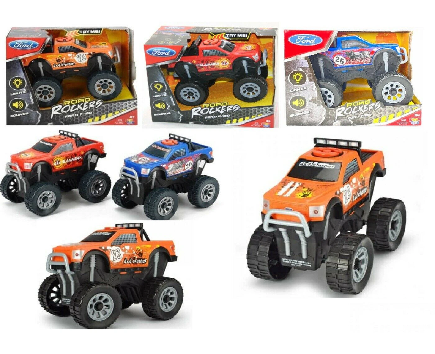 Dickie Toys Assorted Monster Truck Ford F-150 Freewheel light Ages 3+ Toy Car