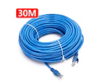 30m Ethernet Network Cable CAT6 Data Extension Cord Internet Patch Router 1000Mbps