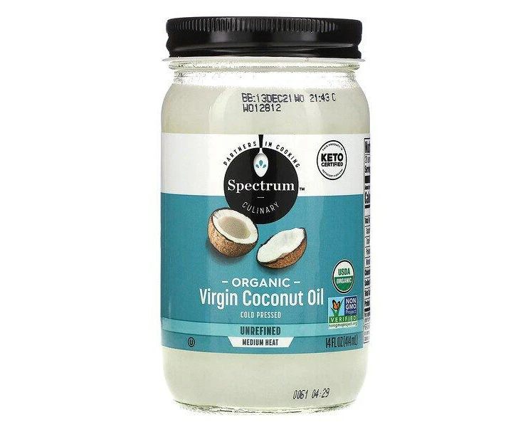 Spectrum Culinary, Organic Virgin Coconut Oil, Unrefined, 14 fl oz (414 ml)