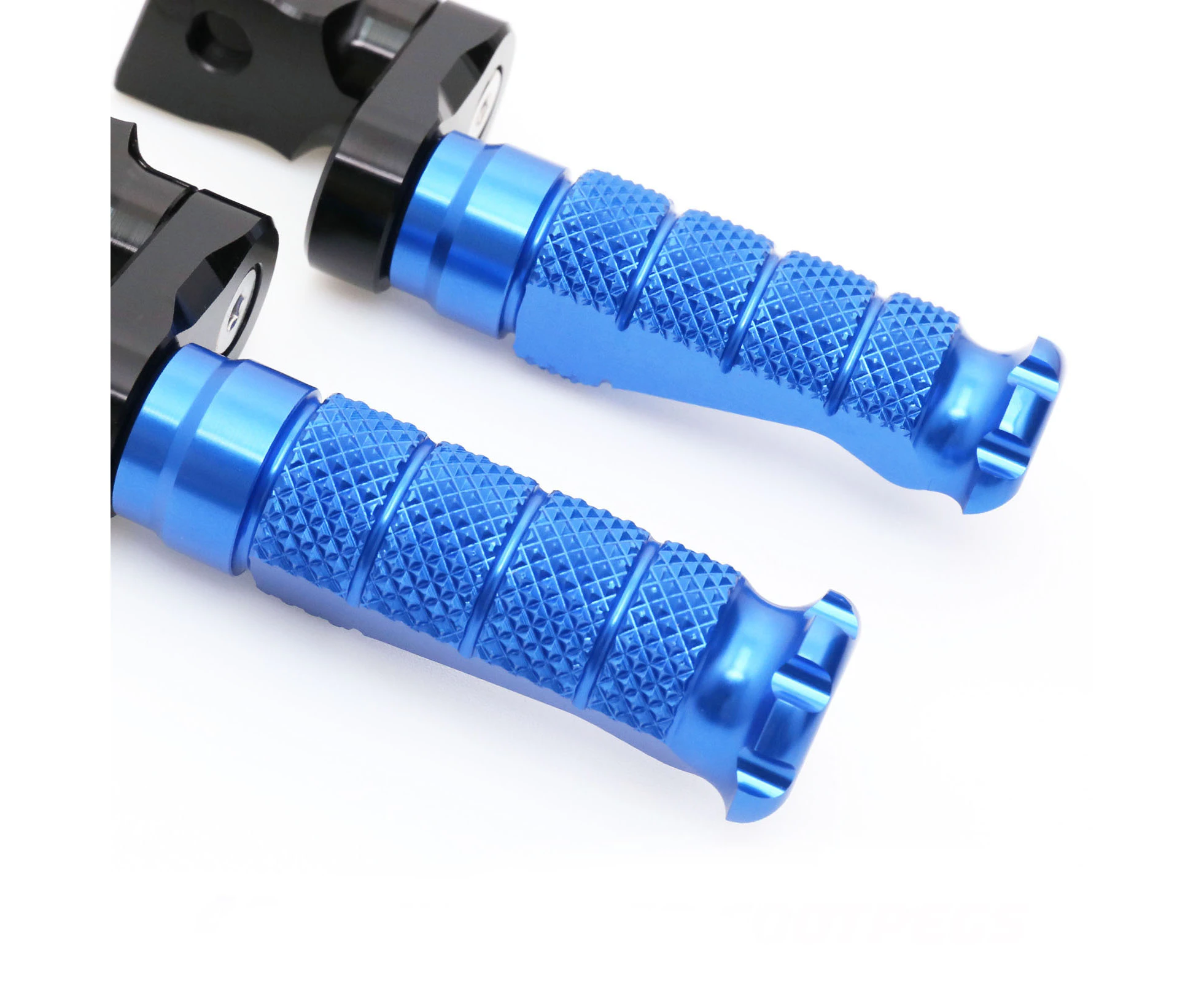 BLUE R-FIGHT Front Foot Pegs 40mm Adjustable For Suzuki GSX-S1000F 15-20 19 18 17 16