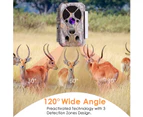 Bluetooth Wireless WiFi Game Trail Camera & Wildlife Security Camera 32MP 1296P Video Motion Activated Night Vision 0.1s Trigger Speed IP66 Waterproof