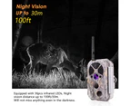 Bluetooth Wireless WiFi Game Trail Camera & Wildlife Security Camera 32MP 1296P Video Motion Activated Night Vision 0.1s Trigger Speed IP66 Waterproof