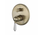 PVD Brushed Bronze Bordeaux Shower Mixer with Diverter