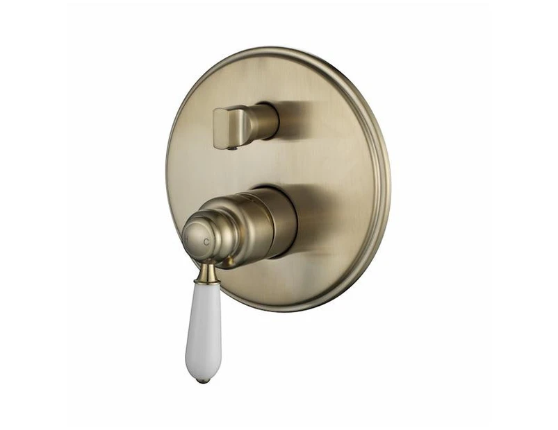 PVD Brushed Bronze Bordeaux Shower Mixer with Diverter