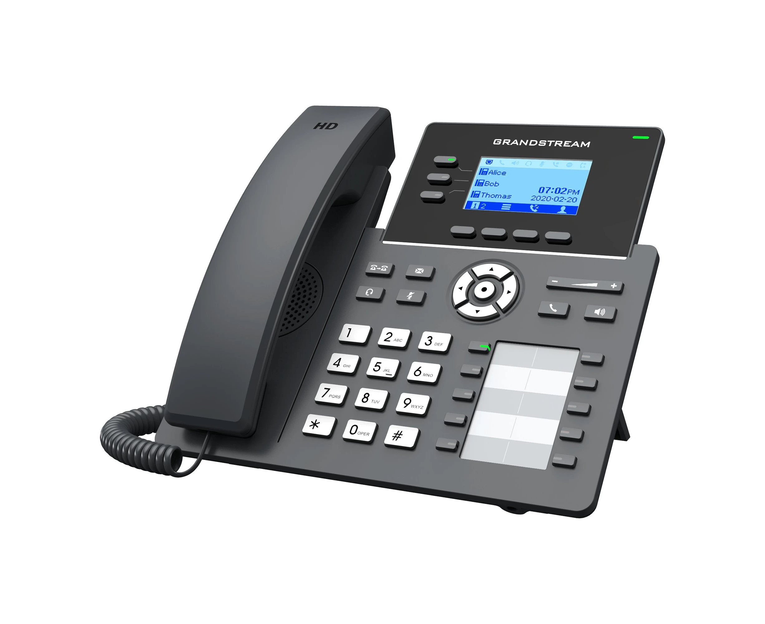 Grandstream Networks GRP2604 IP phone Black 3 lines LCD GRP2604