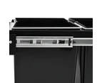 vidaXL Kitchen Cupboard Pull-out Dustbin Soft-Close 48 L