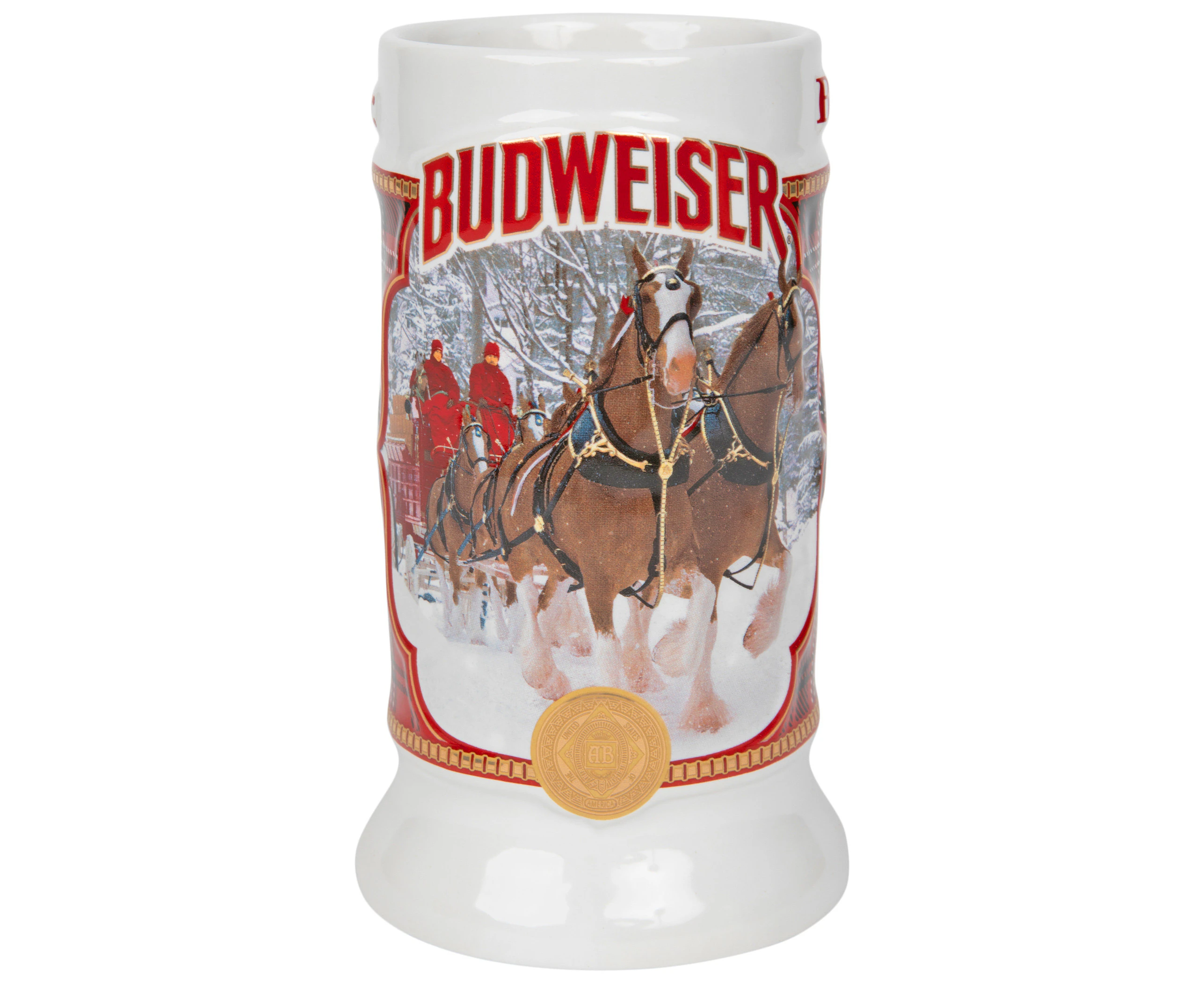 Budweiser 2021 Holiday Stein Ceramic Mug