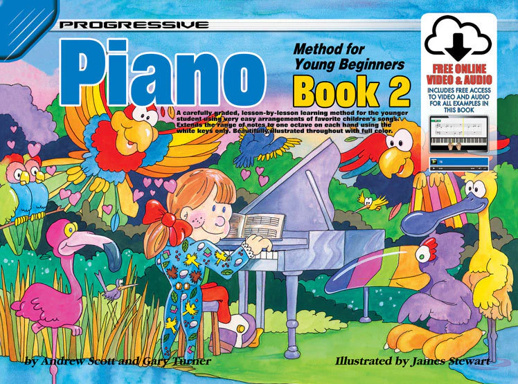 Progressive Piano Book 2 For Young Beginners Book/Online Video And Audio Book