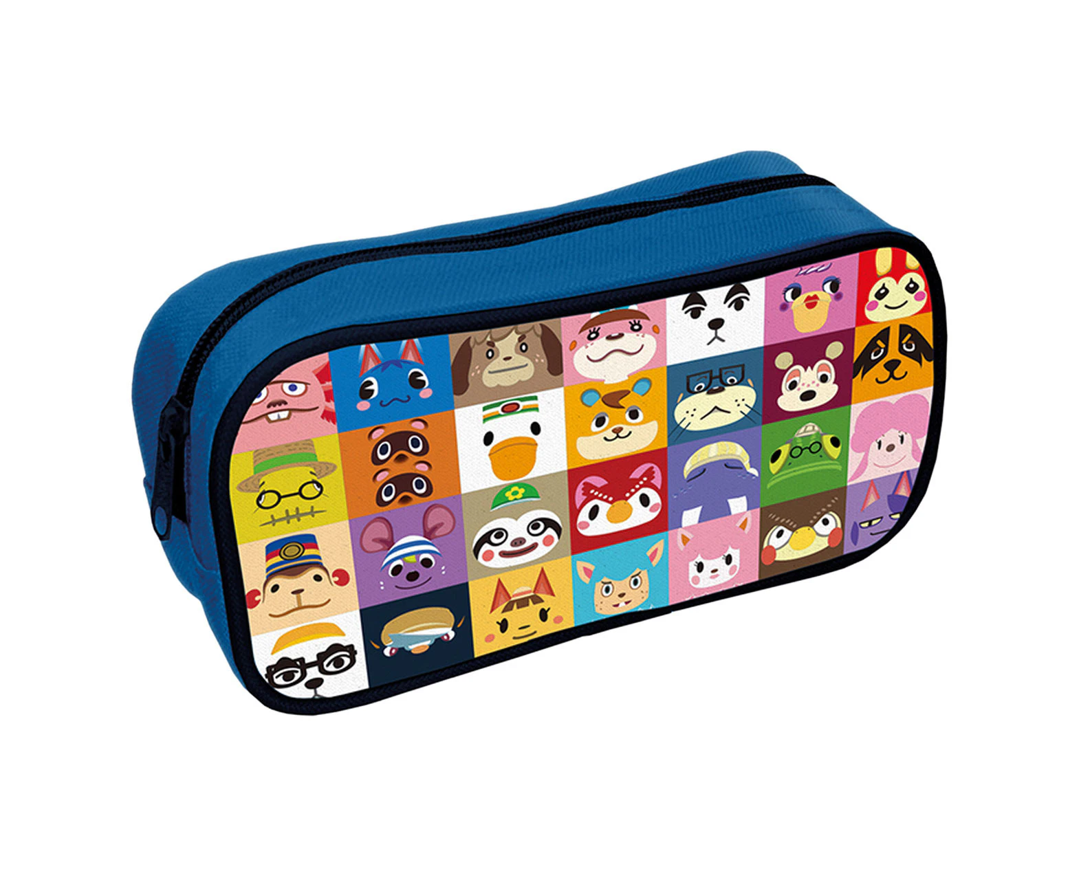 Animal Crossing Villager Squares Pencil Case (Blue/Multicoloured) - PM1376