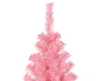 Artificial Christmas Tree with Stand Pink 240 cm PVC