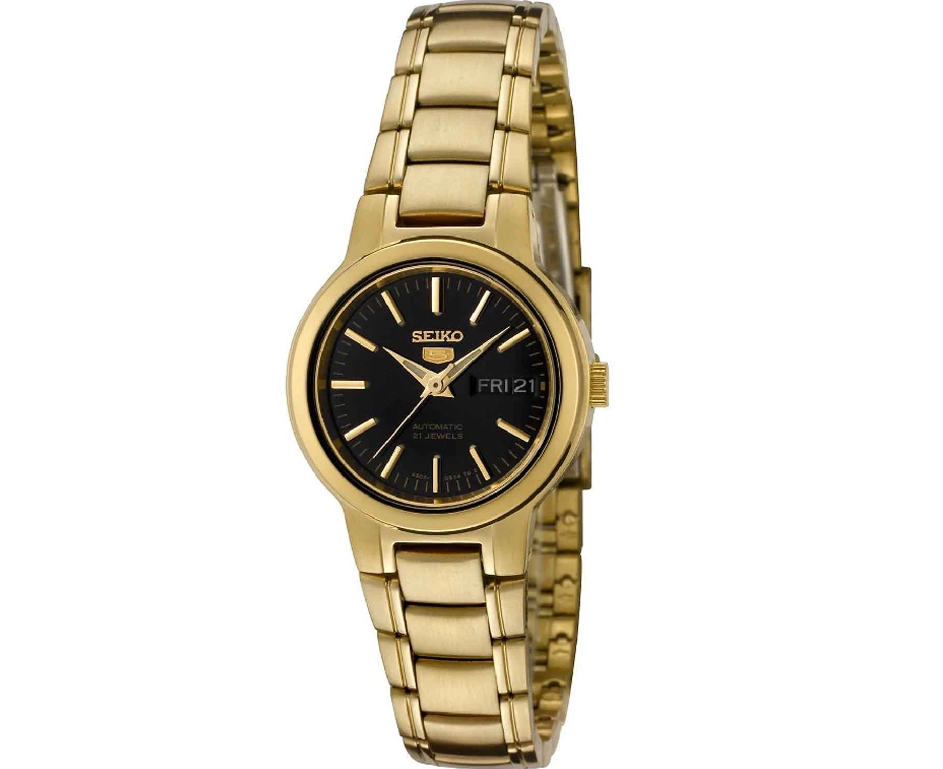 Seiko Women's 5 Black Dial Watch - SYMK22K1