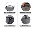 15L Outdoor Lunch Bag Thermal Insulated Food Container Cooler Insulation Bag Grey
