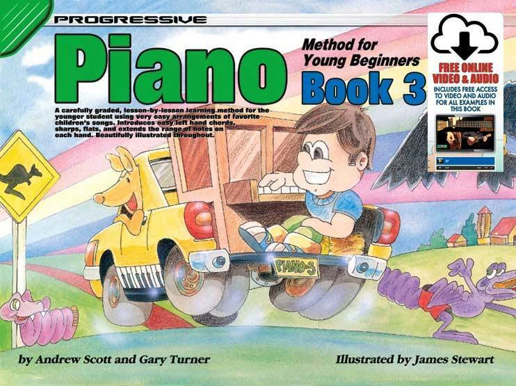 Progressive Piano Book 3 For Young Beginners Book/Online Video And Audio Book