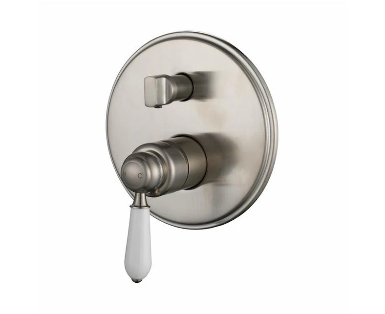 PVD Brushed Nickel Bordeaux Shower Mixer with Diverter