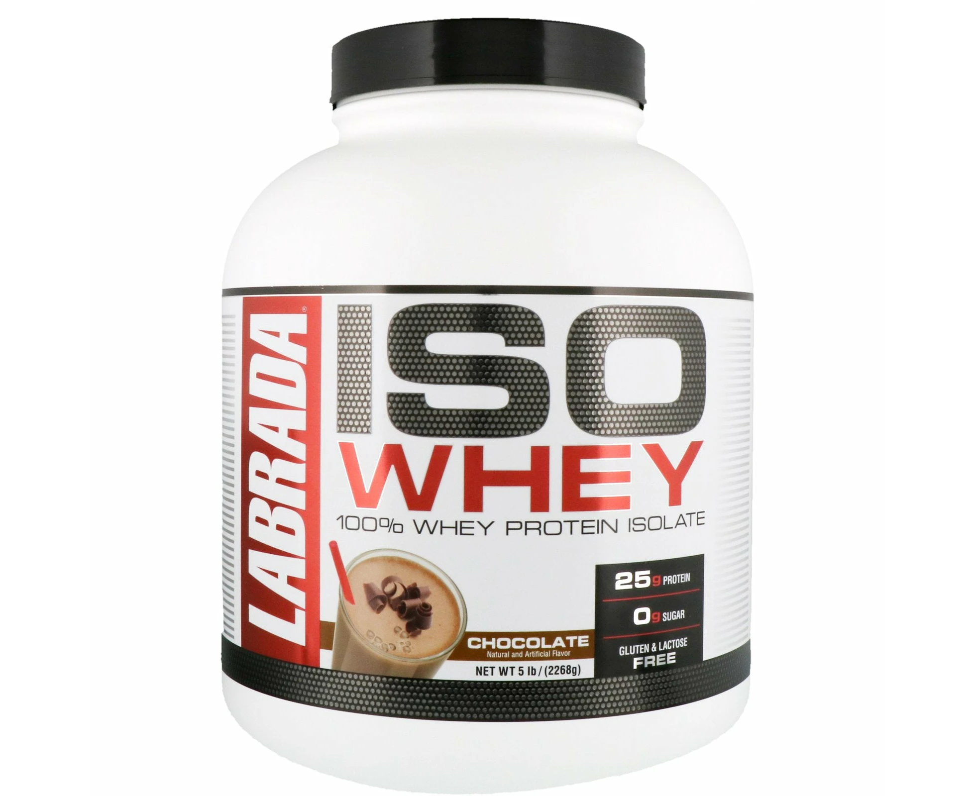 Labrada Nutrition, ISO Whey, 100% Whey Protein Isolate, Chocolate, 5 lb (2268 g)