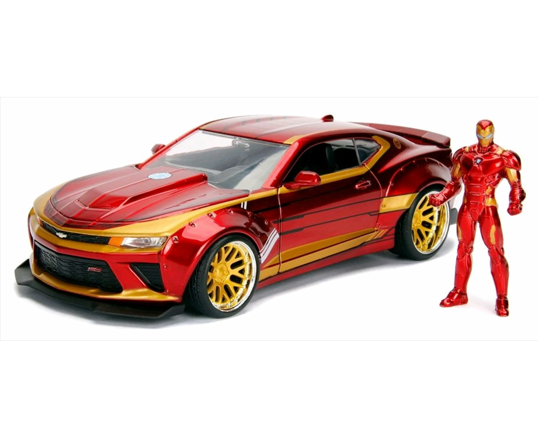 Iron Man 2016 Chevy Camero Ss Hollywood Rides 1:24 Scale Diecast Vehicle