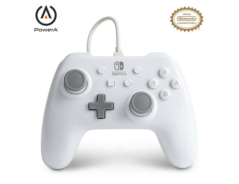 PowerA White Wired Nintendo Switch Controller