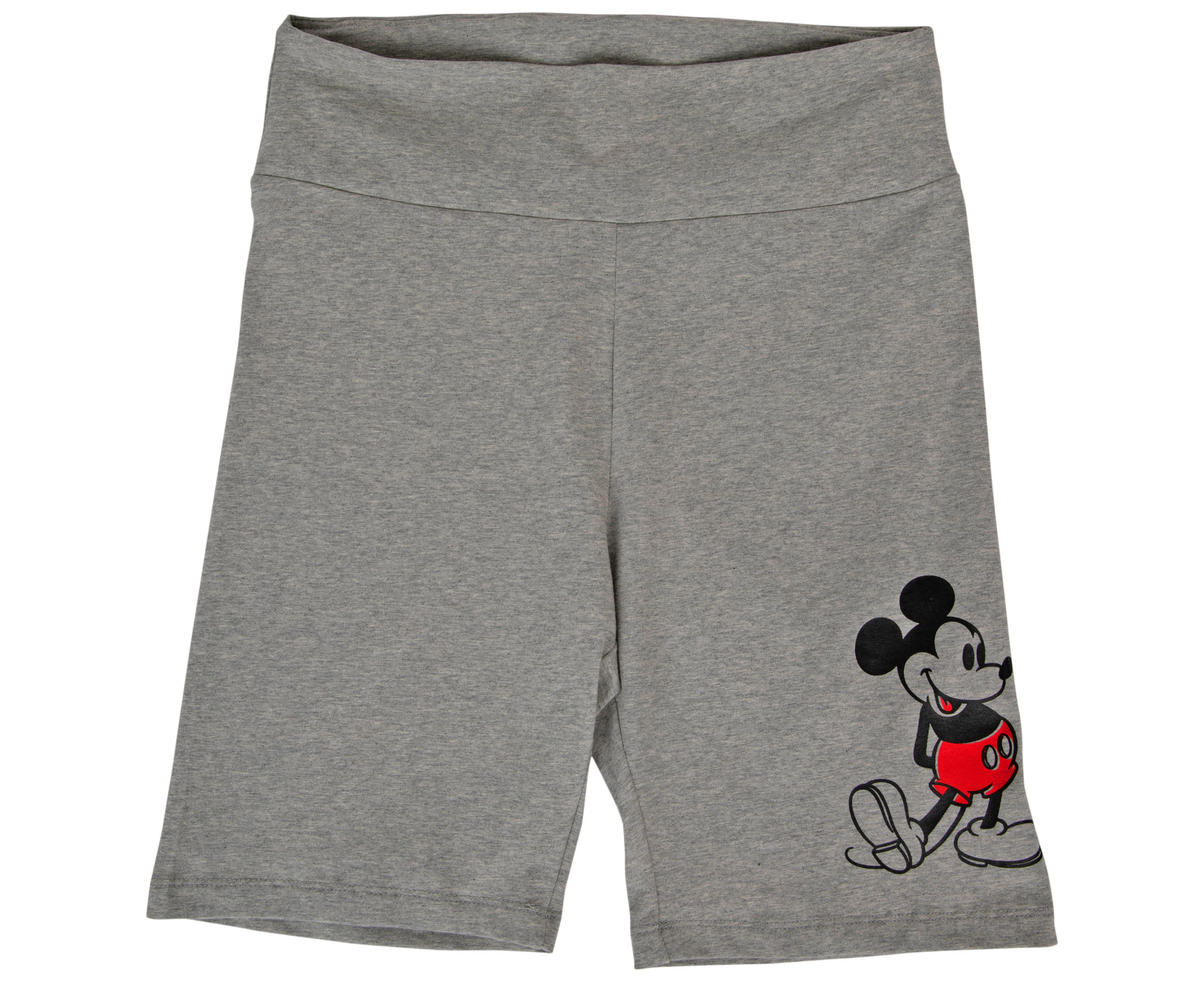 Disney Mickey Mouse Golly Expression Pose Women's Biker Shorts