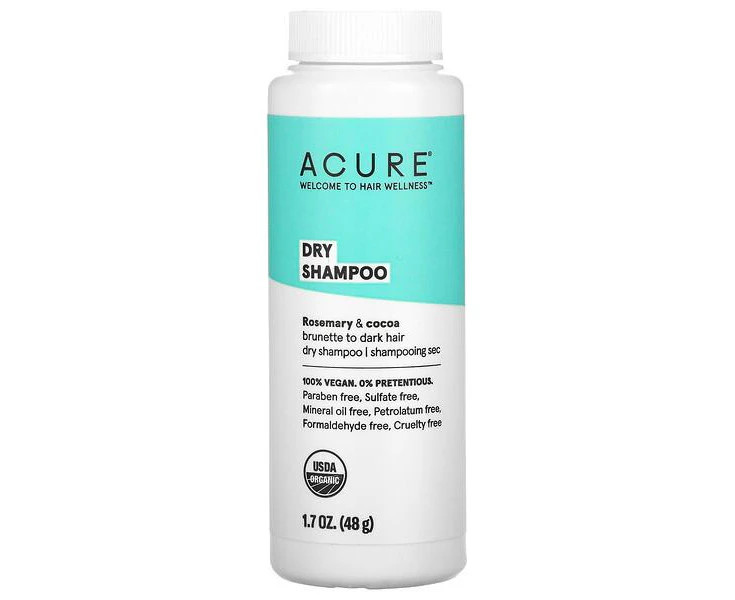 Acure, Dry Shampoo, Brunette to Dark Hair, Rosemary & Cocoa, 1.7 oz (58 g)