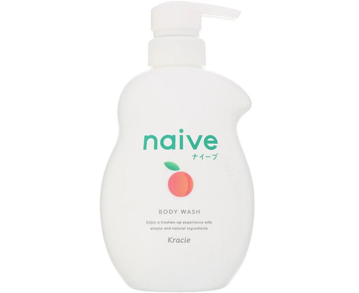 Kracie, Naive, Body Wash, Peach, 17.9 fl oz (530 ml)