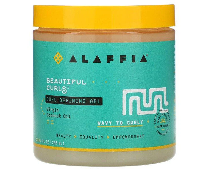 Alaffia, Beautiful Curls, Curl Defining Gel, Wavy to Curly, Virgin Coconut Oil, 8 fl oz (235 ml)