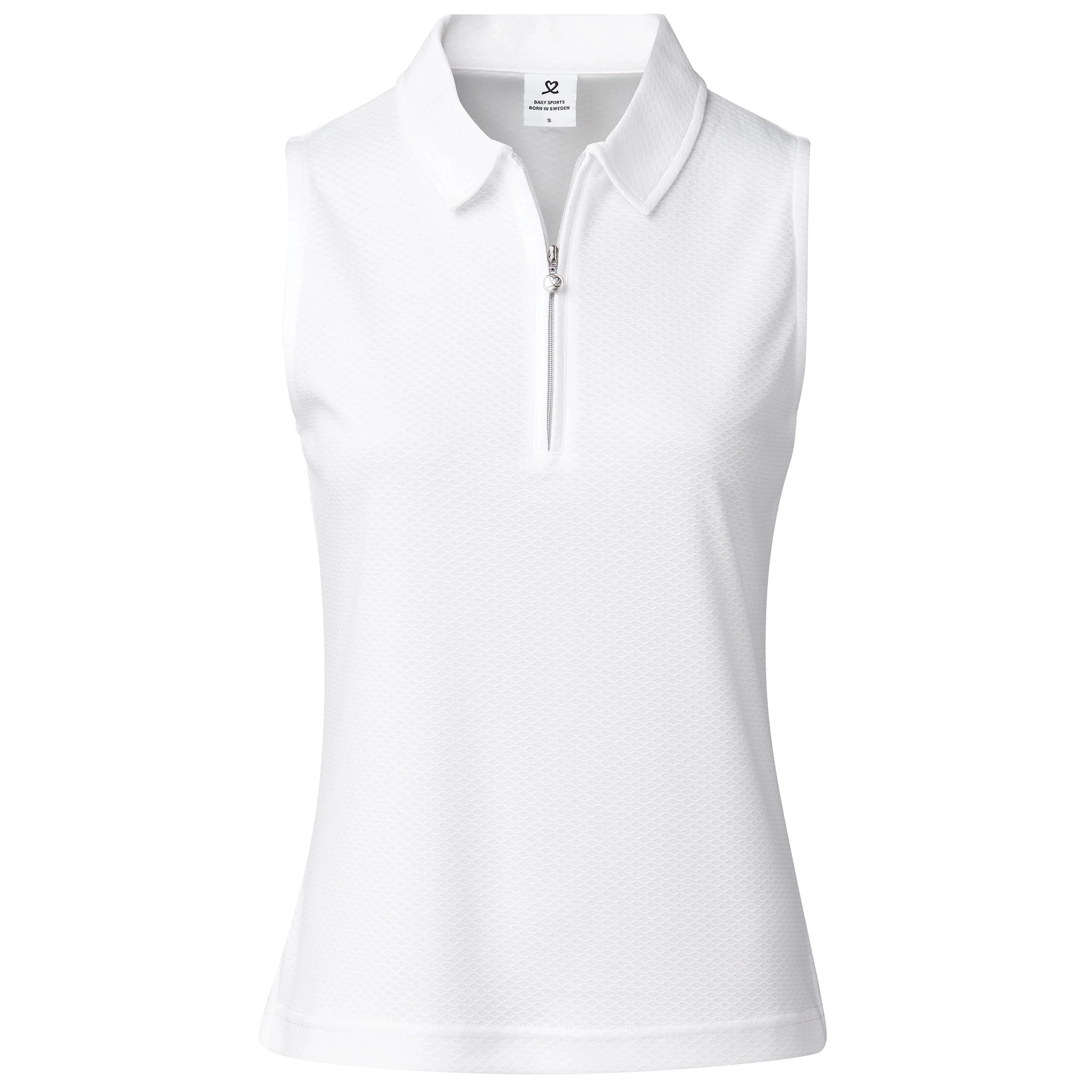 Daily Sports W Peoria Sleeveless Polo Shirt - White -  Womens