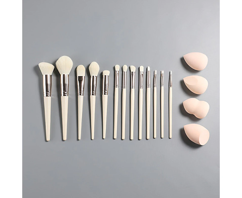 Candy Makeup Brushes 13 Pcs Makeup Brush Set-White