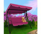 Levede Swing Chair Hammock Outdoor Furniture Garden Canopy Cushion Bench Red