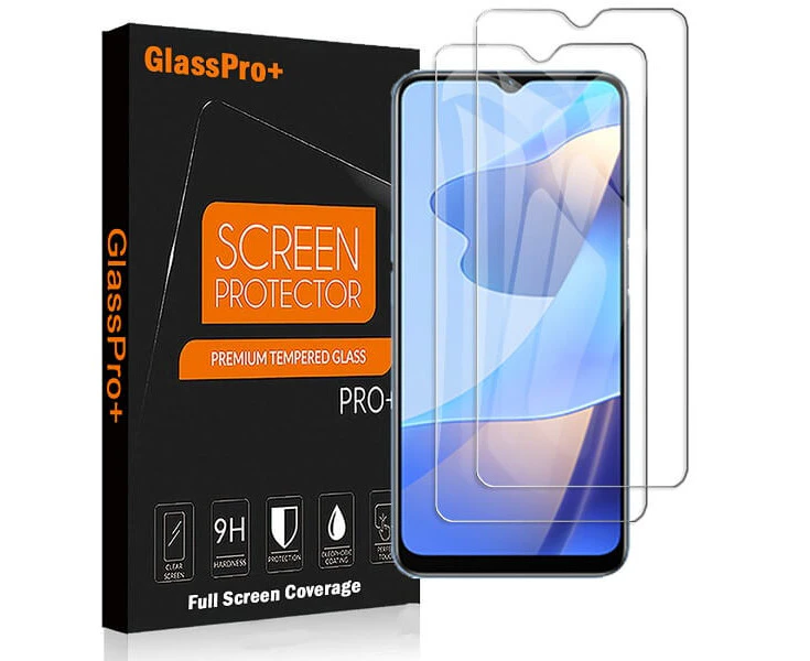 Oppo A16S Screen Protector Tempered Glass Screen Protector Guard (Clear) - Case Friendly