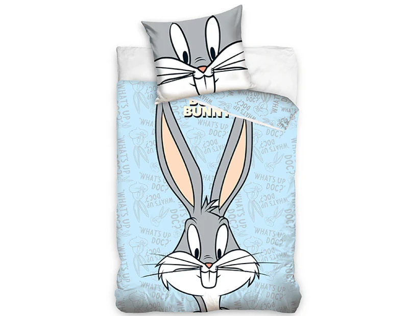 Looney Tunes Bugs Bunny Quilt Cover Set for Cot or Toddler Bed