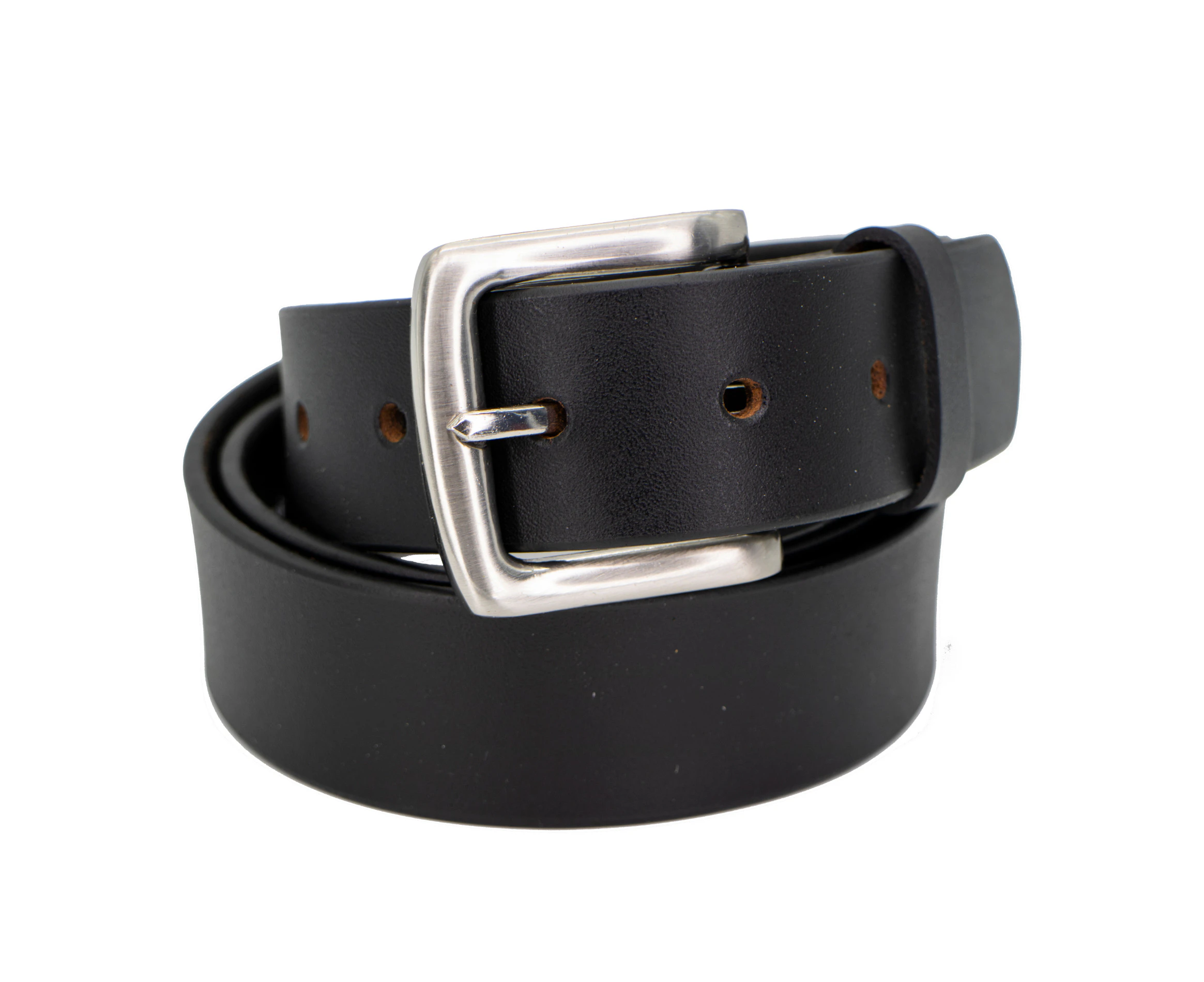 Men’s Classic Leather Belt 35mm Wide - Black Size 32 to 54