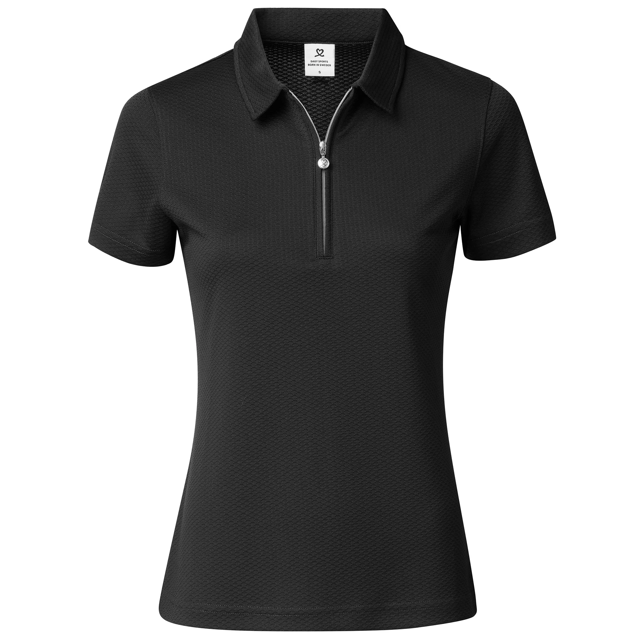 Daily Sports W Peoria Short Sleeve Polo Shirt - Black -  Womens