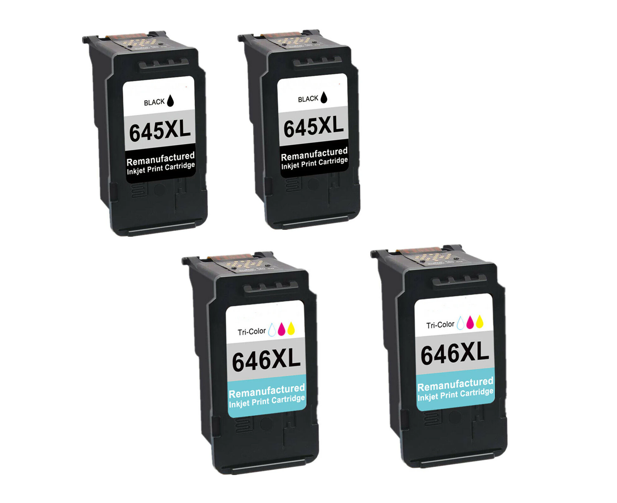 (2 black 2 color)PG645XL CL646XL Ink Cartridge for Canon PIXMA MG3065 TR4560 TS3160 TS3165 TS3166