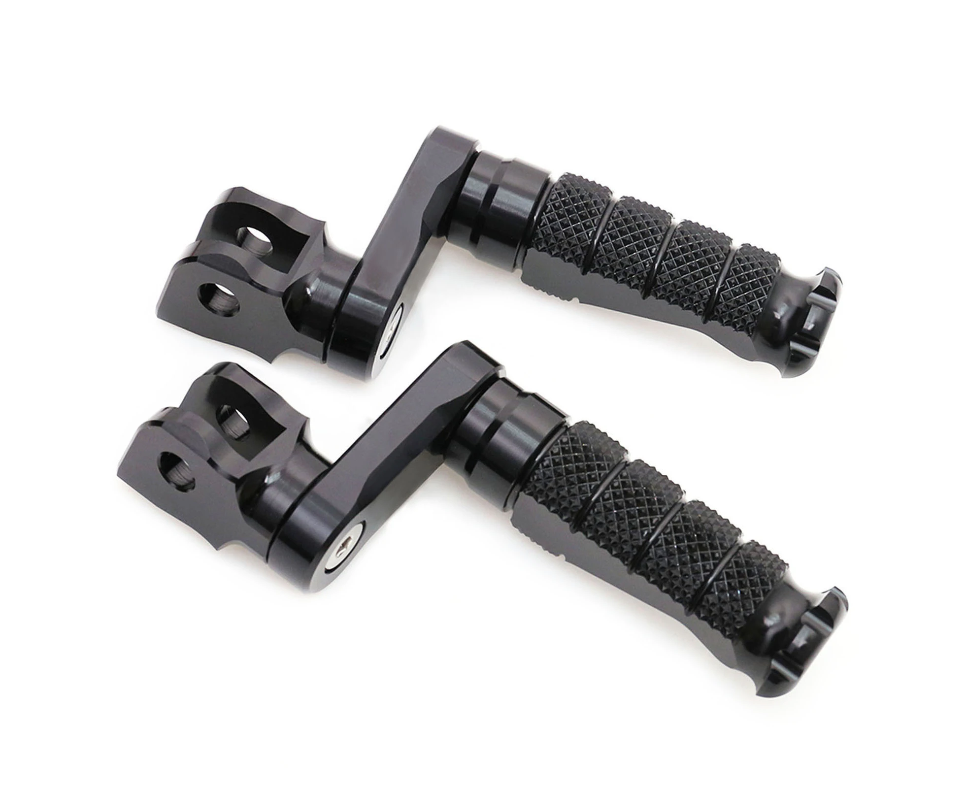 BLACK R-FIGHT Front Foot Pegs 40mm Adjustable For Harley Davidson Sportster 883 09-17 16 15 14 13 12 11 10