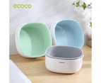 Ecoco Double Drain Basket Bowl Washing Kitchen Strainer Noodles Vegetables Fruit Sink Supplies - Blue