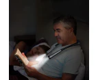 LED Neck Reading Light Book Light for Reading in Bed-Black