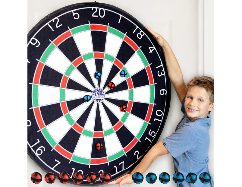 Giant 90cm Diameter Pop-Out Velcro Darts Set