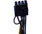 15-Pin SATA Male to 8-Pin (6+2 Pin) PCI-Express Female Video Card Power Adapter Cable - 20cm