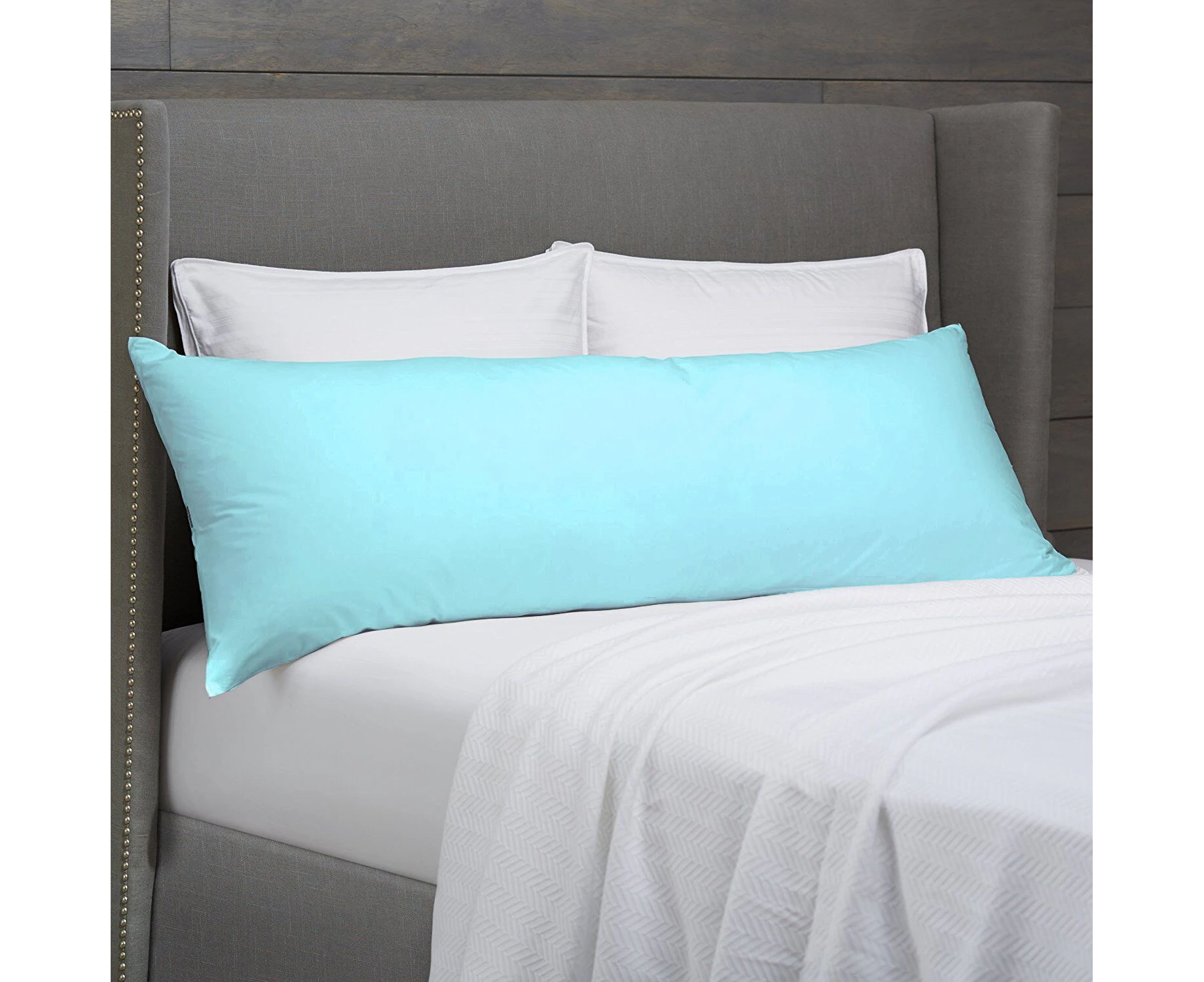 150 x 48cm Luxury Full Body Cotton Pillow Case - Aquamarine