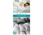 DreamZ 700GSM All Season Goose Down Feather Filling Duvet in King Single Size