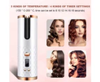 Cordless Automatic Hair Curler - White