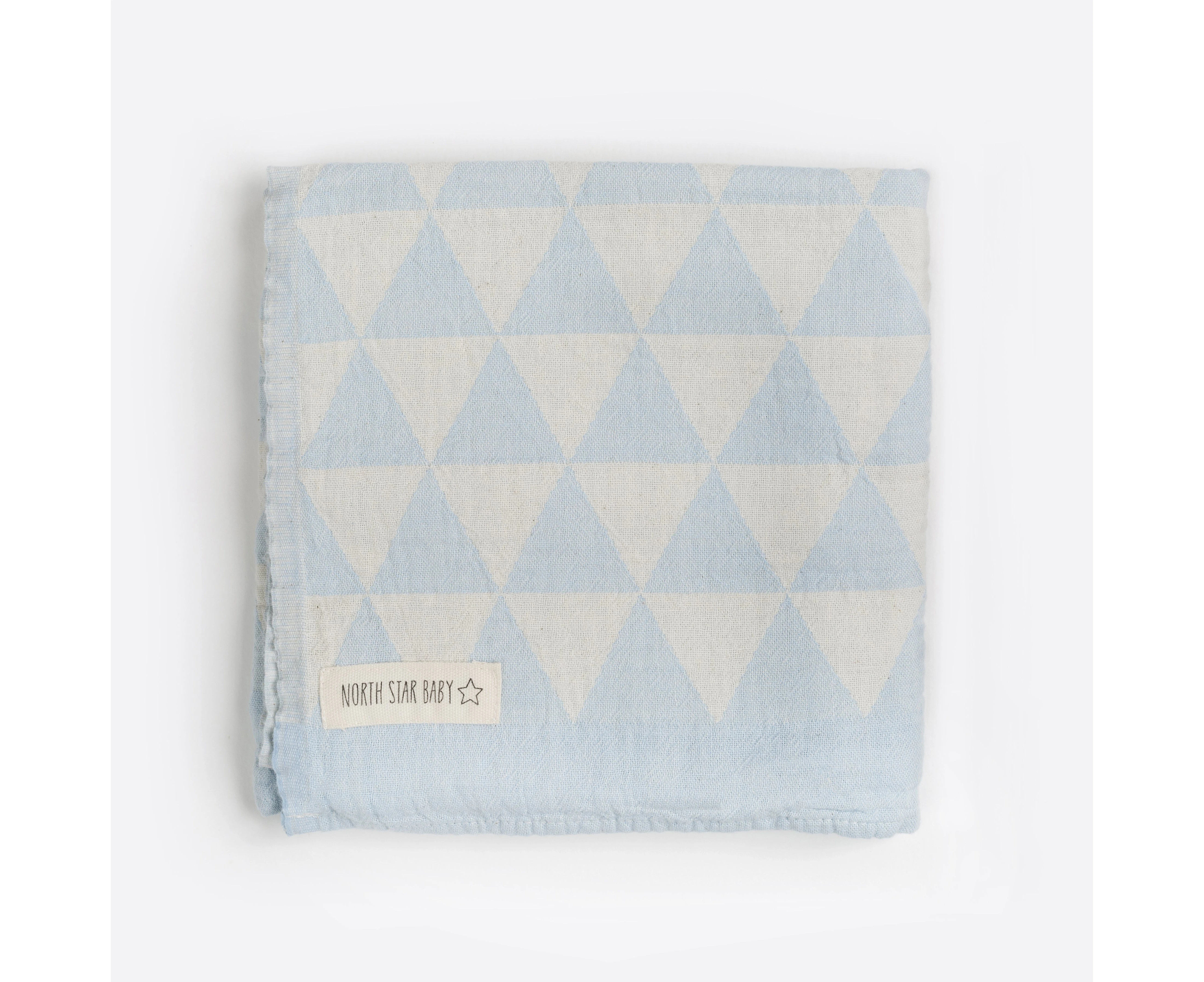 NORTH STAR BABY Hills Baby Blanket - Blue (Cot size)